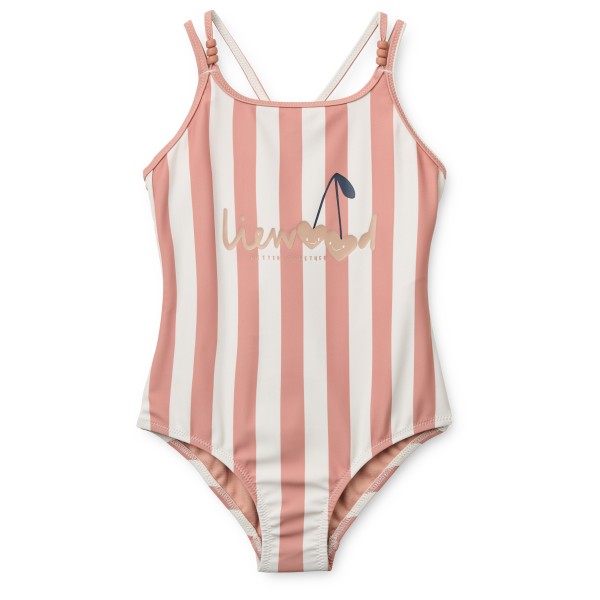 LIEWOOD – Kid’s Suna Stripe Swimsuit – Badpak maat 86, Roze