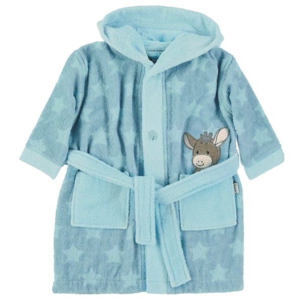 Sterntaler Kid’s Bademantel Emmi Badjas turkoois Blauw