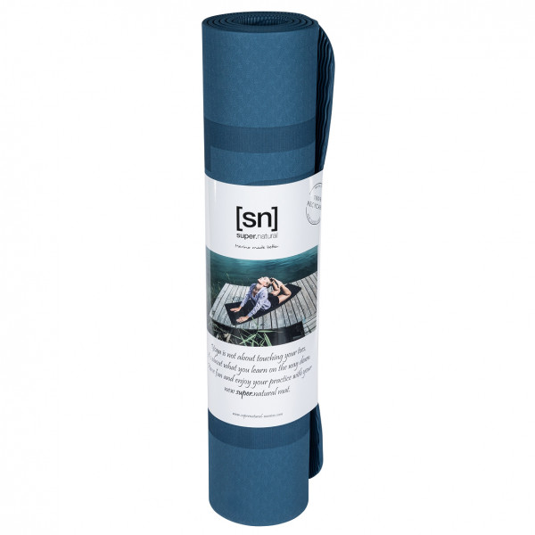 Image of super.natural - Yoga Mat Gr 183 x 61 x 0,4 cm blau