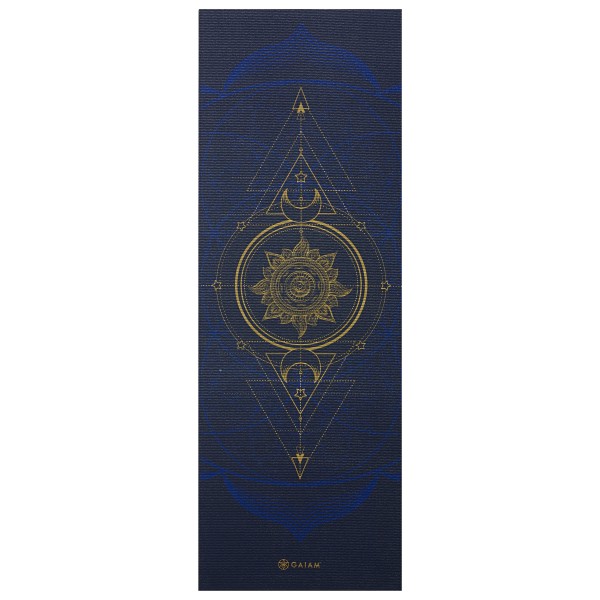 Image of GAIAM - 6 mm Premium Metallic Yoga Mat - Yogamatte Gr 61 cm x 173 cm x 0,6 cm blau