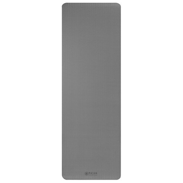 Image of GAIAM - Essentials Fitness Mat 10 mm - Yogamatte Gr 61 cm x 183 cm x 1 cm grau