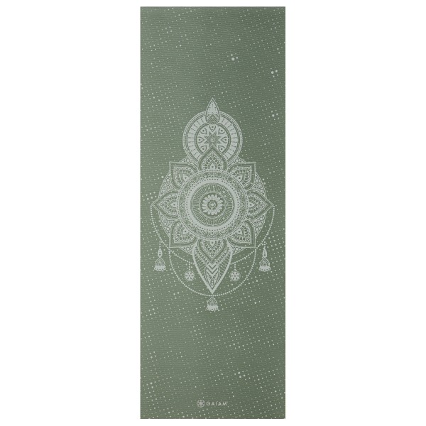 Image of GAIAM - 5 mm Classic Printed Yoga Mat Gr 61 cm x 173 cm x 0,5 cm oliv/grün