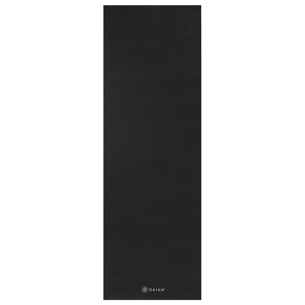 GAIAM Yoga Mat 6 mm Solid Yogamatte (Gr 61 x 173 x 0,6 cm |schwarz)