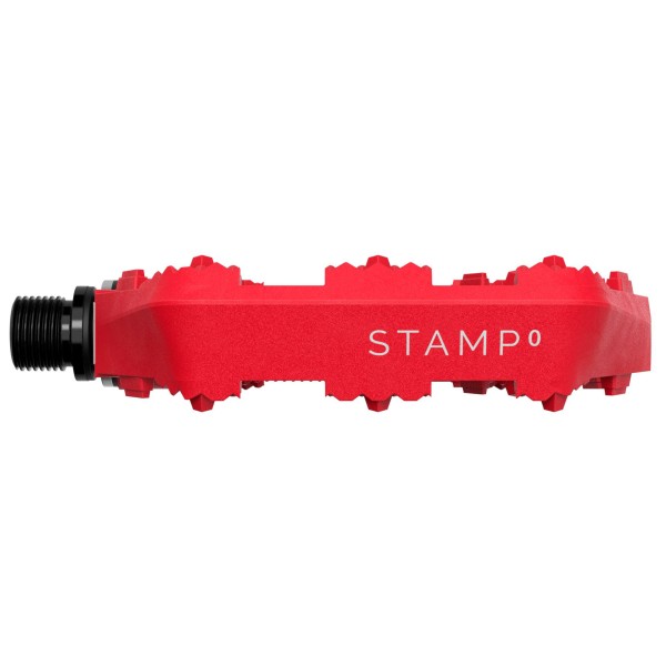 Crankbrothers - Stamp 0 Plattform-Pedal - Plattformpedale Gr L rot