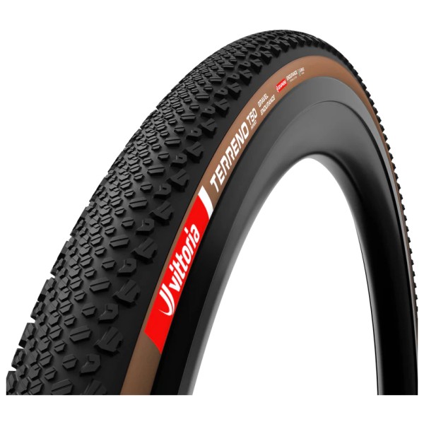Vittoria Terreno T50 Mixed Gravel End. 28''(45-622) Fold. Fahrradreifen (Größe 28'' x 1,70'' - 45-622 |braun/schwarz)