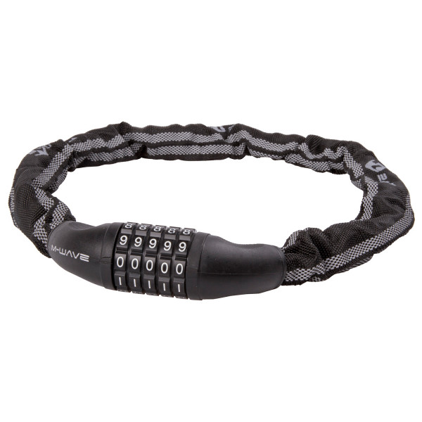 Image of M-Wave - Zahlen-Kettenschloss D 6.8,5 Illu - Veloschloss Gr Ø 6 x 850 mm grau