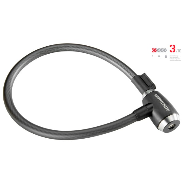 Kryptonite - KryptoFlex 1565 Key Cable - Fahrradschloss Gr 65 cm grau