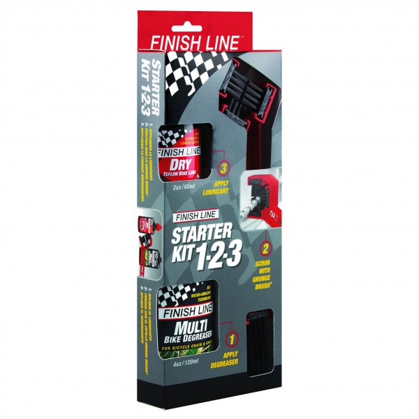 Image of Finish Line - Starter Kit 1-2-3 Grungebrush Combo 2 - Set - Velowerkzeug Gr 180 ml - 120 ml / 60 ml