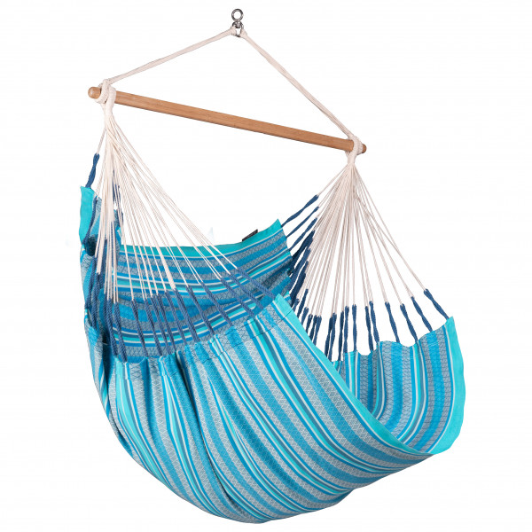 Image of La Siesta - Habana Hängestuhl - Hängematte Gr Comfort - 115 x 180 cm blau bei Bergfreunde.ch - der Outdoor Shop