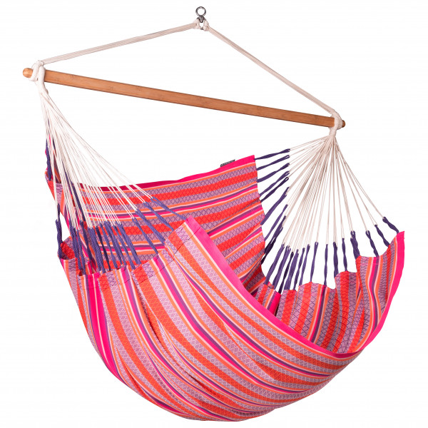 Image of La Siesta - Habana Hängestuhl - Hängematte Gr Comfort - 115 x 180 cm blau;bunt;rosa bei Bergfreunde.ch - der Outdoor Shop