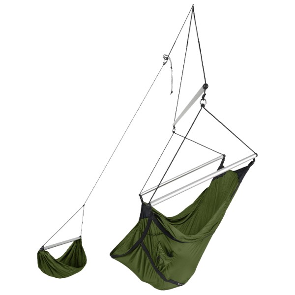 Ticket to the Moon - Moonchair - Hängematte oliv/weiß