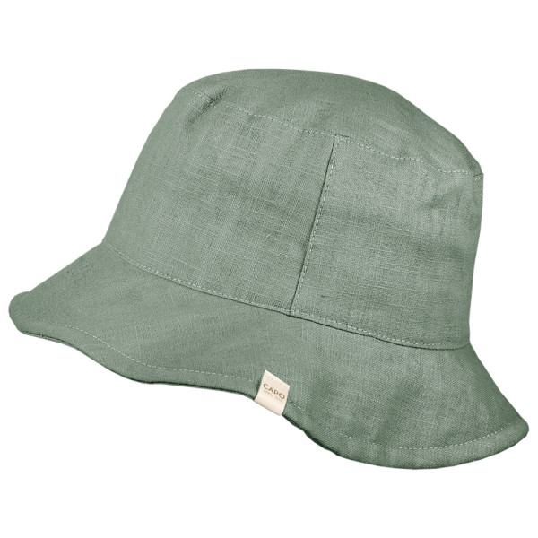 Image of CAPO - Linen Bucket Hat - Hut Gr L;S/M grau;grün