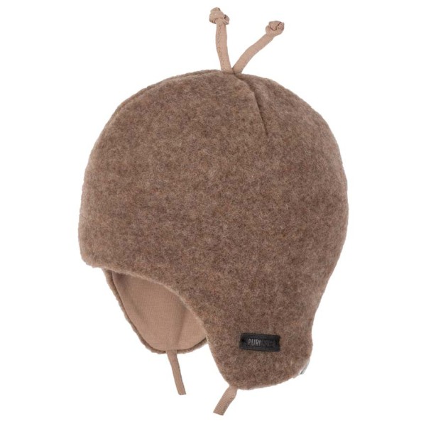 Image of Pure Pure - Baby-Binde Fleecemütze - Mütze Gr 39 cm braun