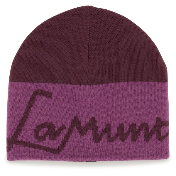Image of LaMunt - Women"s Martha Logo Knit Beanie - Mütze Gr One Size lila/rot'