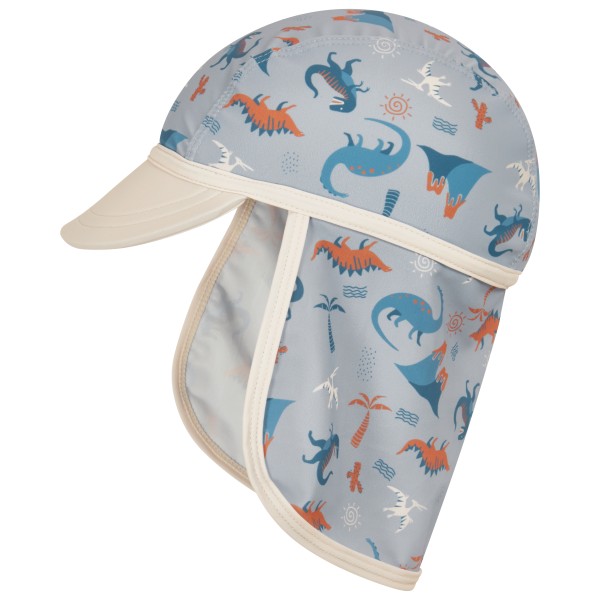Image of Playshoes - Kid"s UV-Schutz Mütze Dino Allover - Cap Gr 51 cm grau'