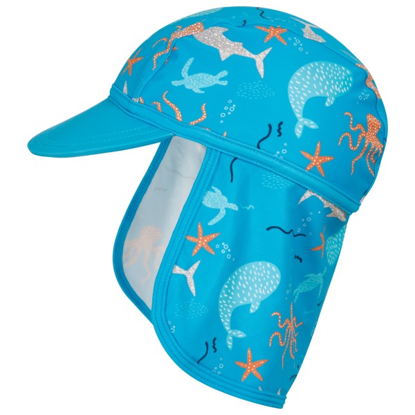 Image of Playshoes - Kid"s UV-Schutz Mütze Meerestiere - Cap Gr 49 cm;51 cm blau'