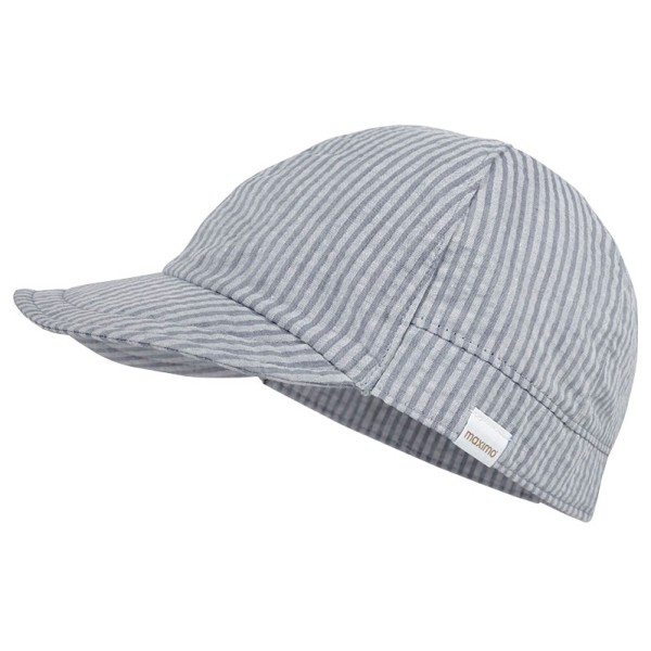 Image of maximo - Kid"s Mini Cap Streifen - Cap Gr 49 cm;51 cm grau;rot'
