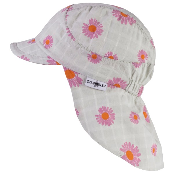 Image of Sterntaler - Kid"s Schirmmütze Nacken Blume - Cap Gr 49 cm;51 cm;53 cm grau;lila'
