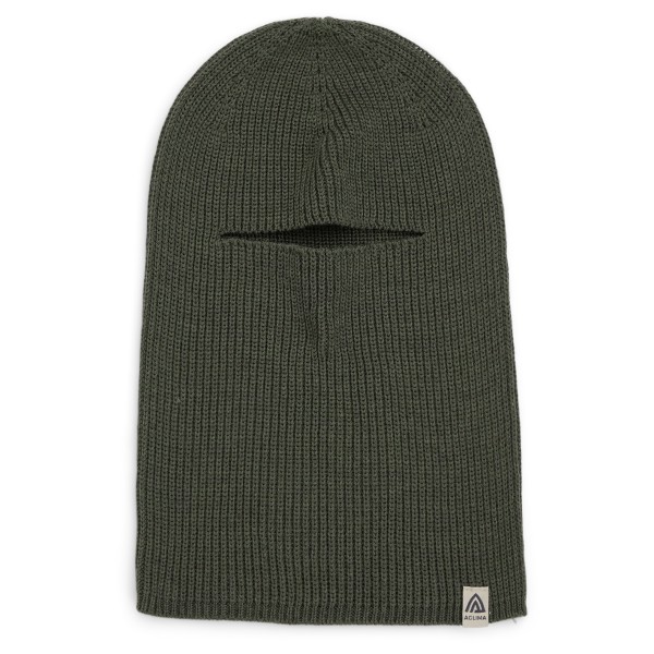 Image of Aclima - Flat Knit Balaclava Hat - Sturmhaube Gr One Size oliv/grau