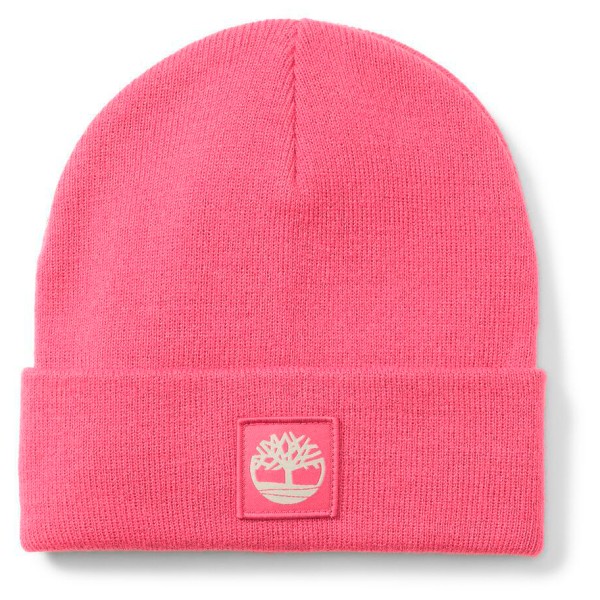 Image of Timberland - Cuffed Beanie with Tonal Patch - Mütze Gr One Size orange;rosa;schwarz