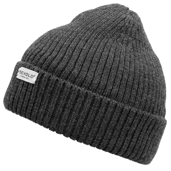 Image of Devold - Skolma Merino Beanie - Mütze Gr 58 cm grau/schwarz