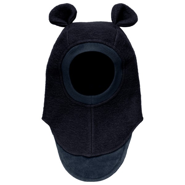 Image of Huttelihut - Kid"s Balaclava Bear Ears Wool - Mütze Gr 53 cm - 4-6 Years schwarz/blau'