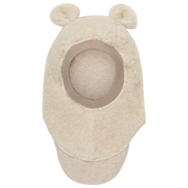 Image of Huttelihut - Kid"s Balaclava Bear Ears Wool Teddy - Mütze Gr 48 cm - 0-12 Months;50 cm - 12-24 Months;52 cm - 2-4 Years;53 cm - 4-6 Years beige'