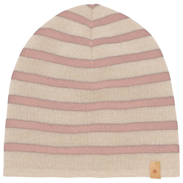 Image of Huttelihut - Kid"s Beanie Stripe Wool Knit - Mütze Gr 52 cm - 2-4 Years beige'