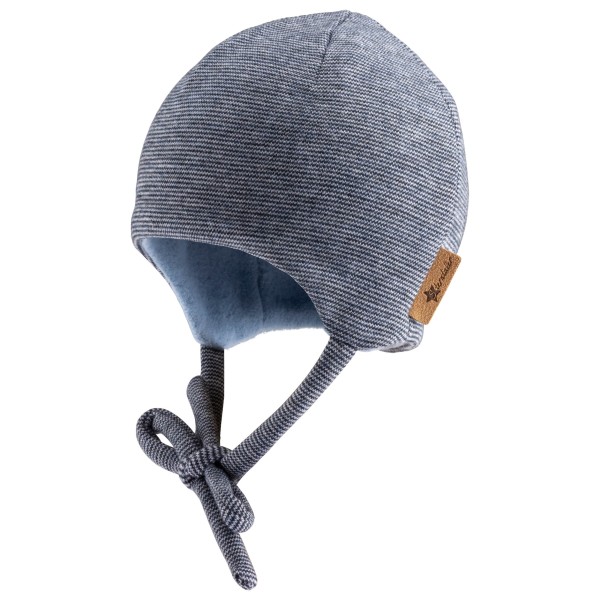 Image of Sterntaler - Baby"s Beanie gefüttert - Mütze Gr 33 cm grau/blau'