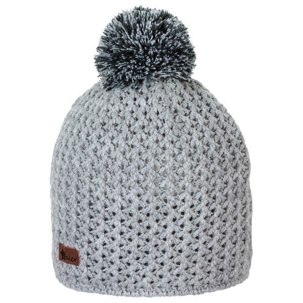 Image of Sterntaler - Kid"s Strickmütze Bommel - Mütze Gr 49 cm grau'