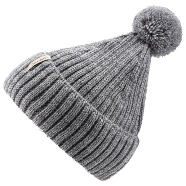 Image of Sterntaler - Kid"s Strickmütze Melange Bommel - Mütze Gr 51 cm grau'