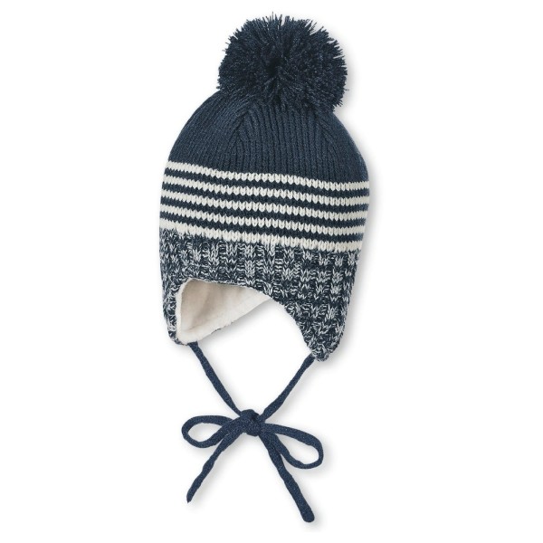Image of Sterntaler - Kid"s Strickmütze Mustermix - Mütze Gr 39 cm;41 cm;43 cm;45 cm;47 cm;49 cm;51 cm grau;grau/blau'