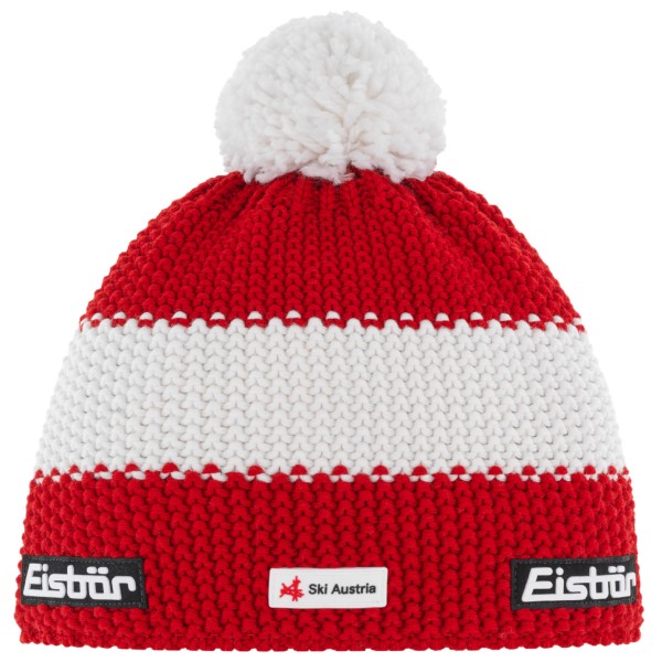 Image of Eisbär - Star Pompon Ska - Mütze Gr One Size rot