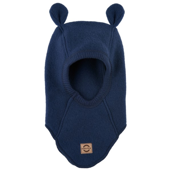 Mikk-Line Kid’s Wool Fullface with Ears Muts 50-52 cm Blauw