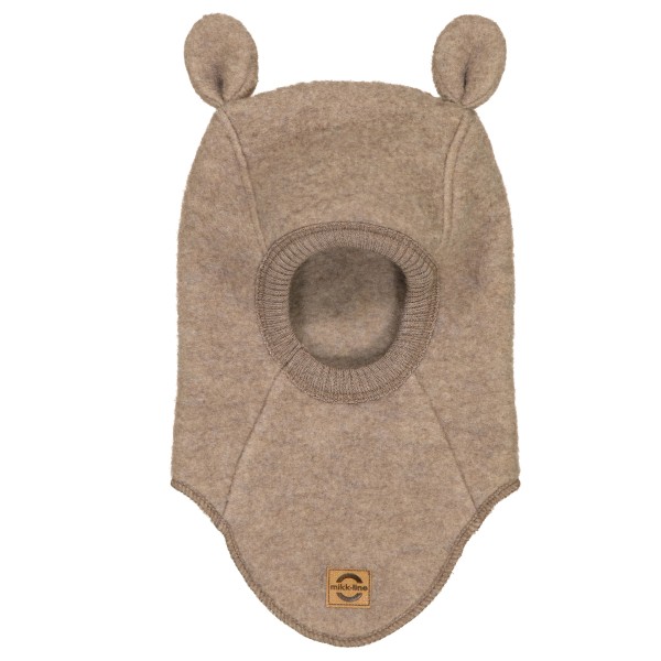 Mikk-Line Kid’s Wool Fullface with Ears Muts 37-40 cm Beige