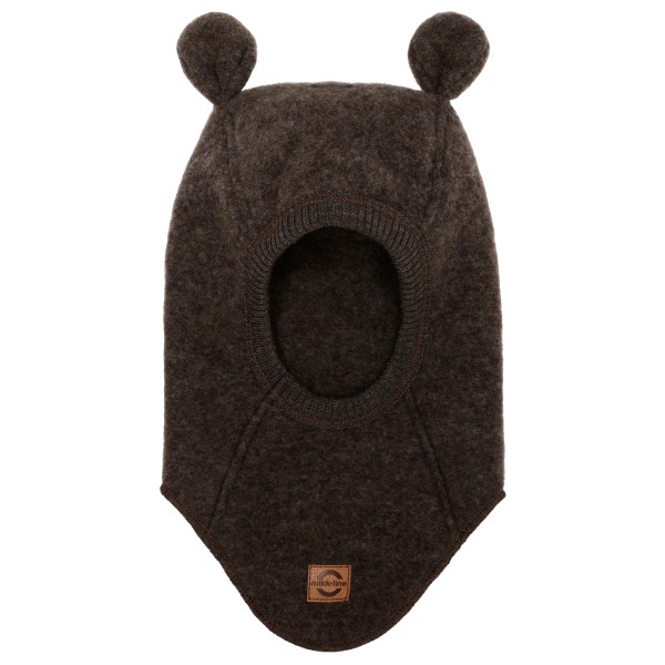 Mikk-Line Kid’s Wool Fullface with Ears Muts 37-40 cm Zwart