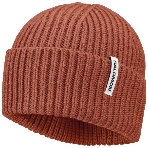 Salomon - Snowbird Beanie - Mütze Gr One Size braun/rot