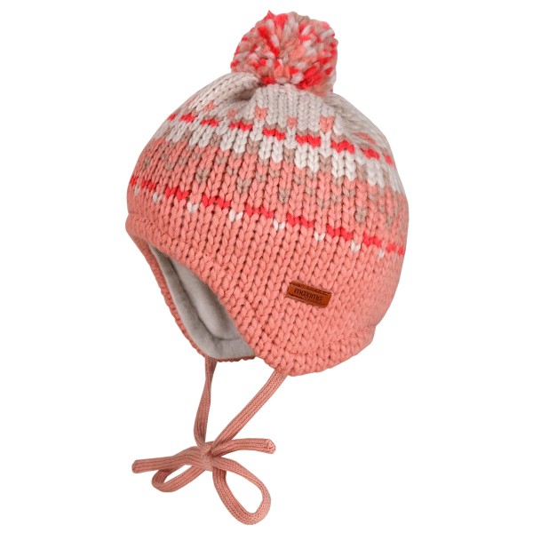 Image of maximo - Baby-Mütze ausgenäht mit Pompon - Mütze Gr 41 cm rosa