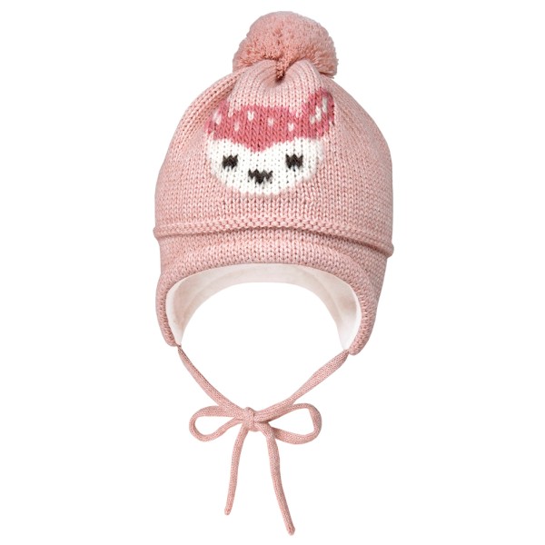 Image of maximo - Girl-Mütze Reh ausgenäht mit Pompon und Futter - Mütze Gr 45 cm;47 cm;49 cm;51 cm rosa