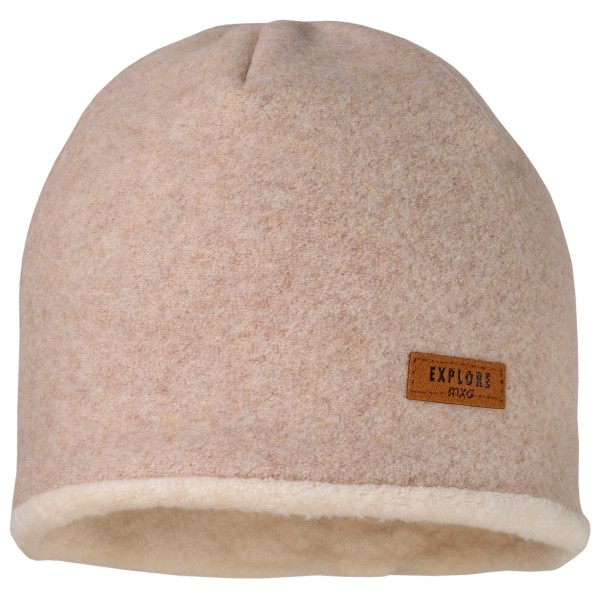 Image of maximo - Kid"s Mini-Beanie Baumwollfleece mit Teddyfutter - Mütze Gr 53 cm beige/braun'