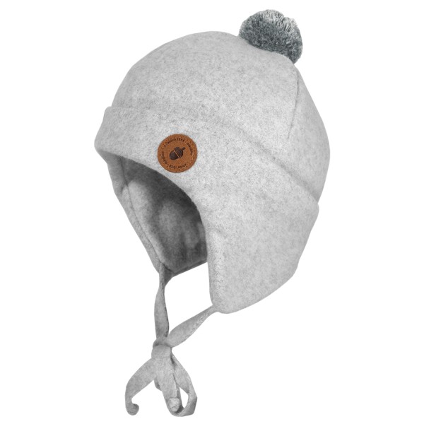 Image of maximo - Kid"s Mini-Mütze Fleece mit Pompon und Umschlag - Mütze Gr 43 cm;45 cm;47 cm;49 cm;51 cm beige;grau;oliv'