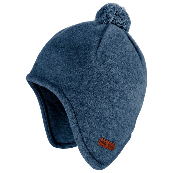Image of maximo - Kid"s Mini-Mütze Fleece Ohrenklappen und Pompon - Mütze Gr 47 cm blau'