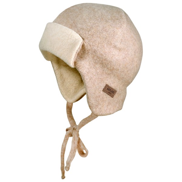 Image of maximo - Kid"S Mini-Parkacap Baumwollfleece mit Teddyfutter - Mütze Gr 43 cm beige'