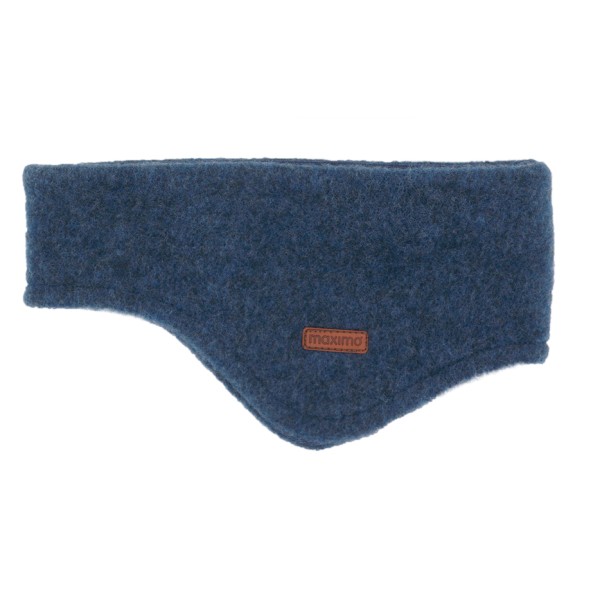 Image of maximo - Kid"s Mini-Stirnband ausgenäht Wollfleece - Stirnband Gr 53 cm blau'
