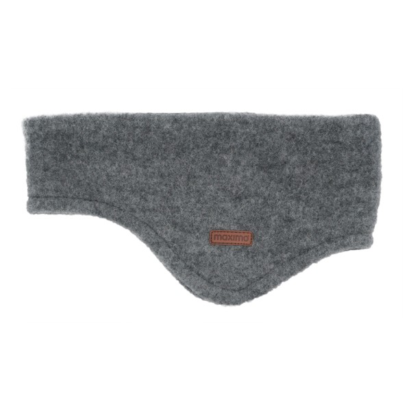 Image of maximo - Kid"s Mini-Stirnband ausgenäht Wollfleece - Stirnband Gr 49 cm grau'