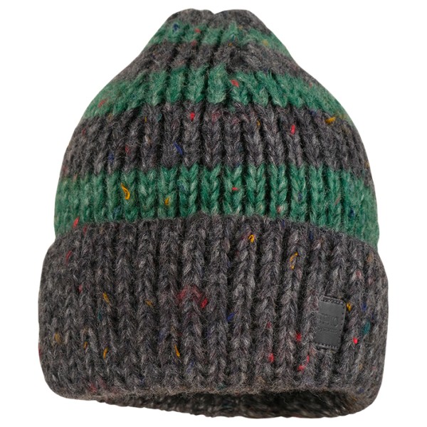 Image of maximo - Kid"s Mütze Blockringel mit Effektgarn - Mütze Gr 51 cm grau'