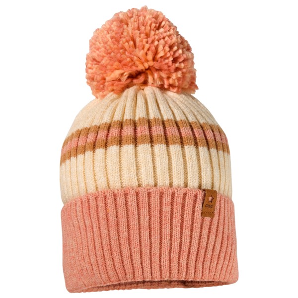 Image of maximo - Kid"s Mütze Umschlag mit Pompon und Futter - Mütze Gr 49 cm bunt'