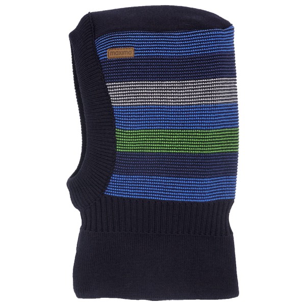 Image of maximo - Mini-Schlupfmütze Blockringel - Mütze Gr 49 cm blau