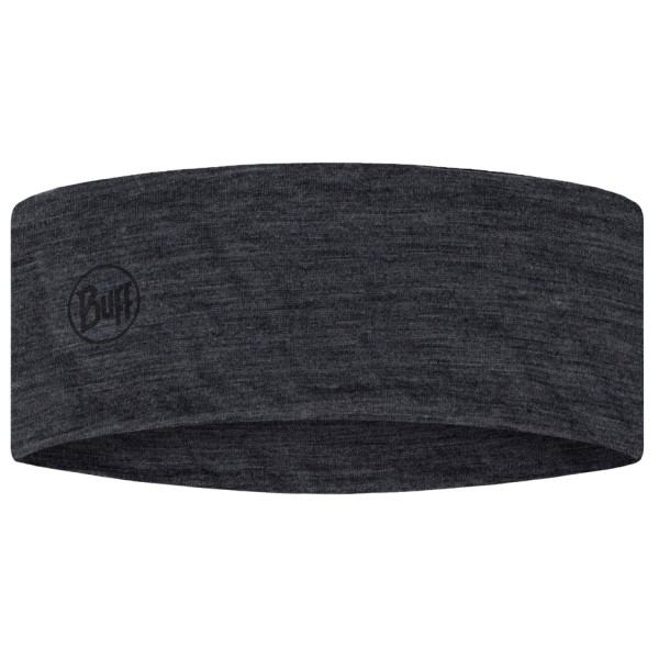 Buff Merino Lightweight Headband Stirnband (Gr One Size |schwarz/grau)