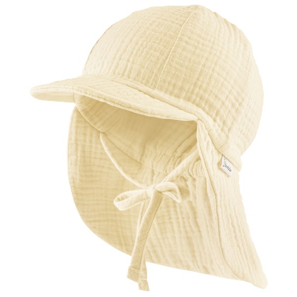 Sterntaler Schirmmütze Nacken Musselin Bindeband Cap Kids (Gr 43 cm |beige)